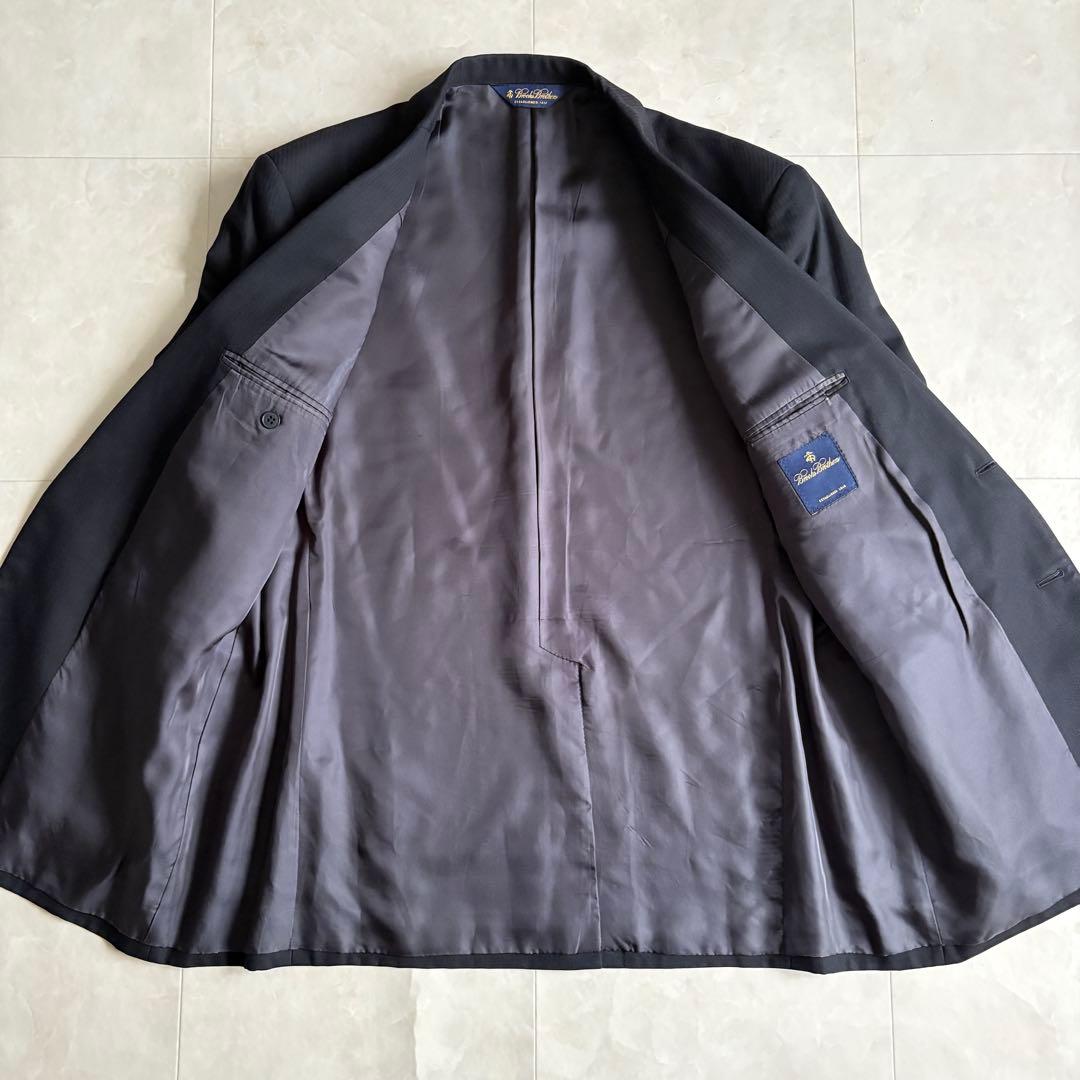 Brooks Brothers 2Bスーツ上下 紺ストライプ セットアップ XL