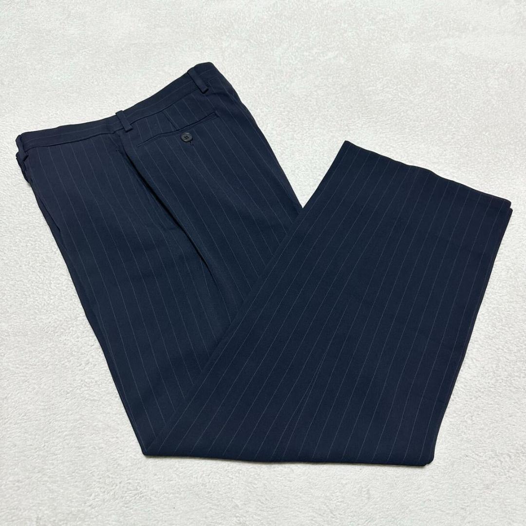 美品 ジョルジオアルマーニ 現行黒タグ 高級 スーツ 濃紺 M相当 015