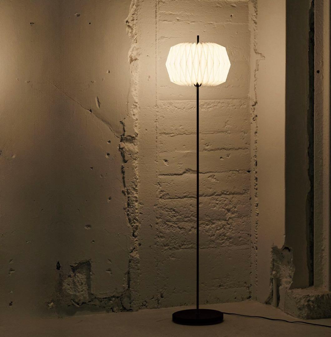 北欧モダン証明、ホワイトペーパーフロアスタンド 約160cm