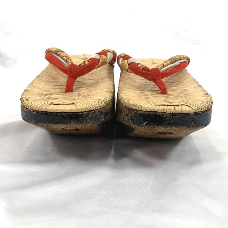 408ag26■七五三 七歳 こっぽり/ぽっくり/おこぼ 本畳表 草履下駄■