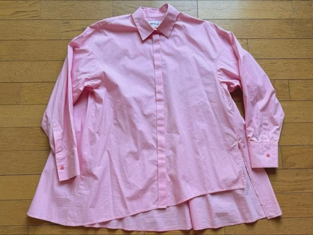 kkm さま専用 エンフォルド アシンメトリー シャツ 36 ピンク ゆったり