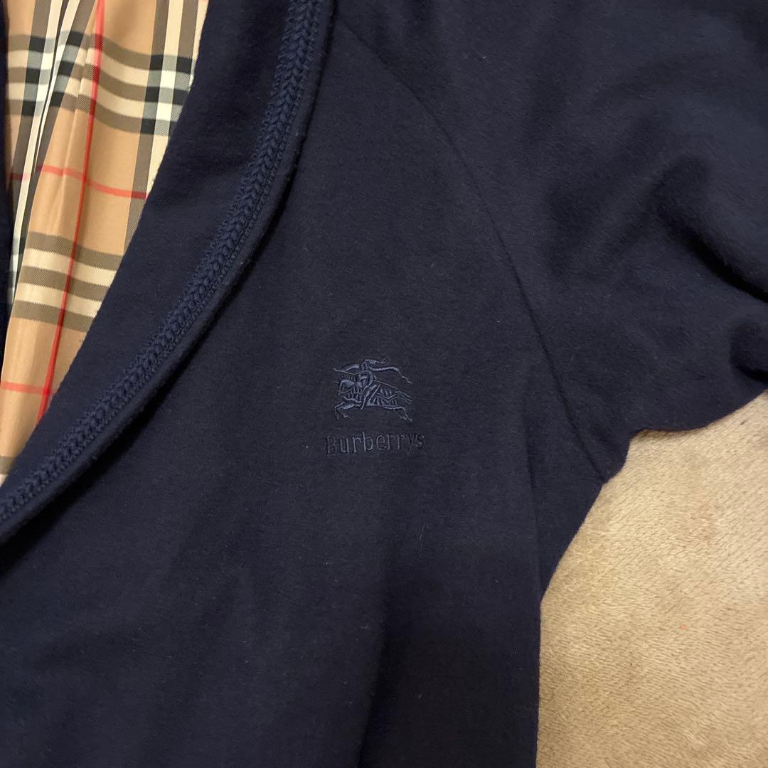 [極美品]バーバリー　ガウンコート　カシミア混　メンズMサイズ　ノバチェック