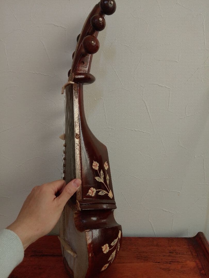 希少アンティーク サロード サロッド SAROD 民族楽器 シタール タンプーラ