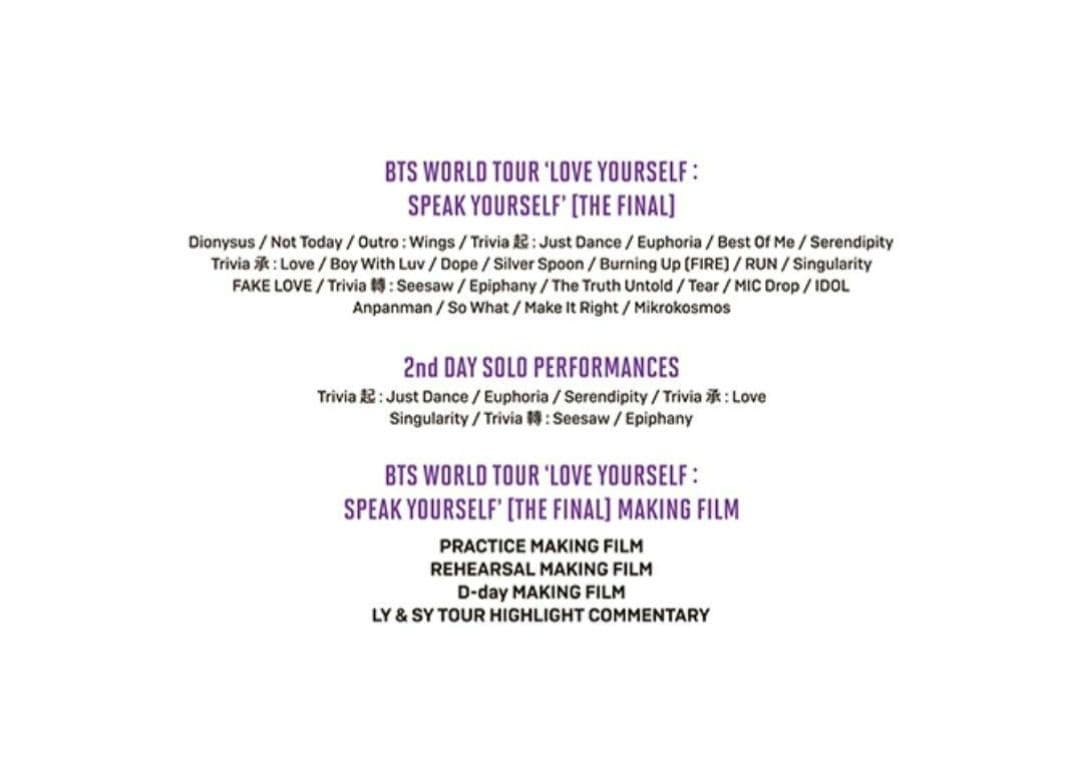 [新品未開封] BTS SPEAK YOURSELF [ THE FINAL]