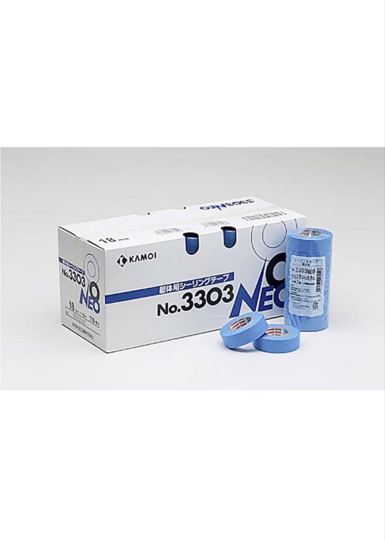 未使用】カモ井 建築用シーリングテープ No.3303 NEO ブルー　二箱