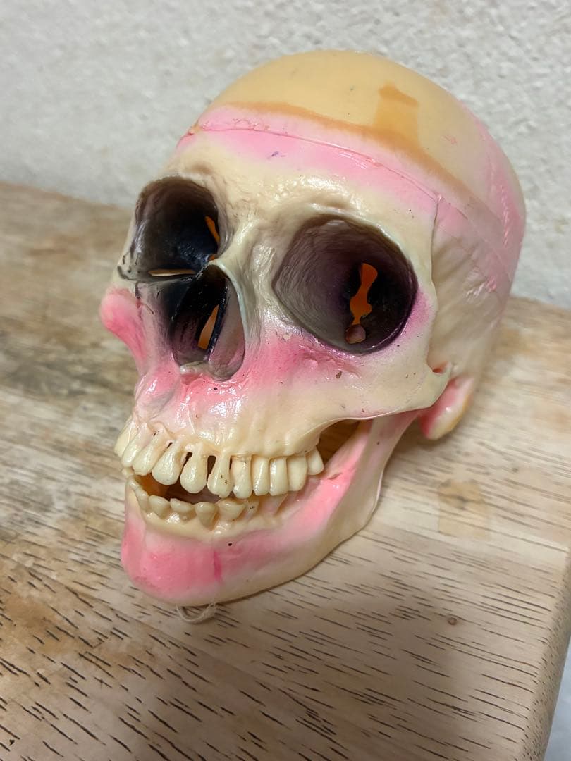 ビンテージ 60s スカル　髑髏　骸骨　死神　ハロウィン　ホラー　レトロ