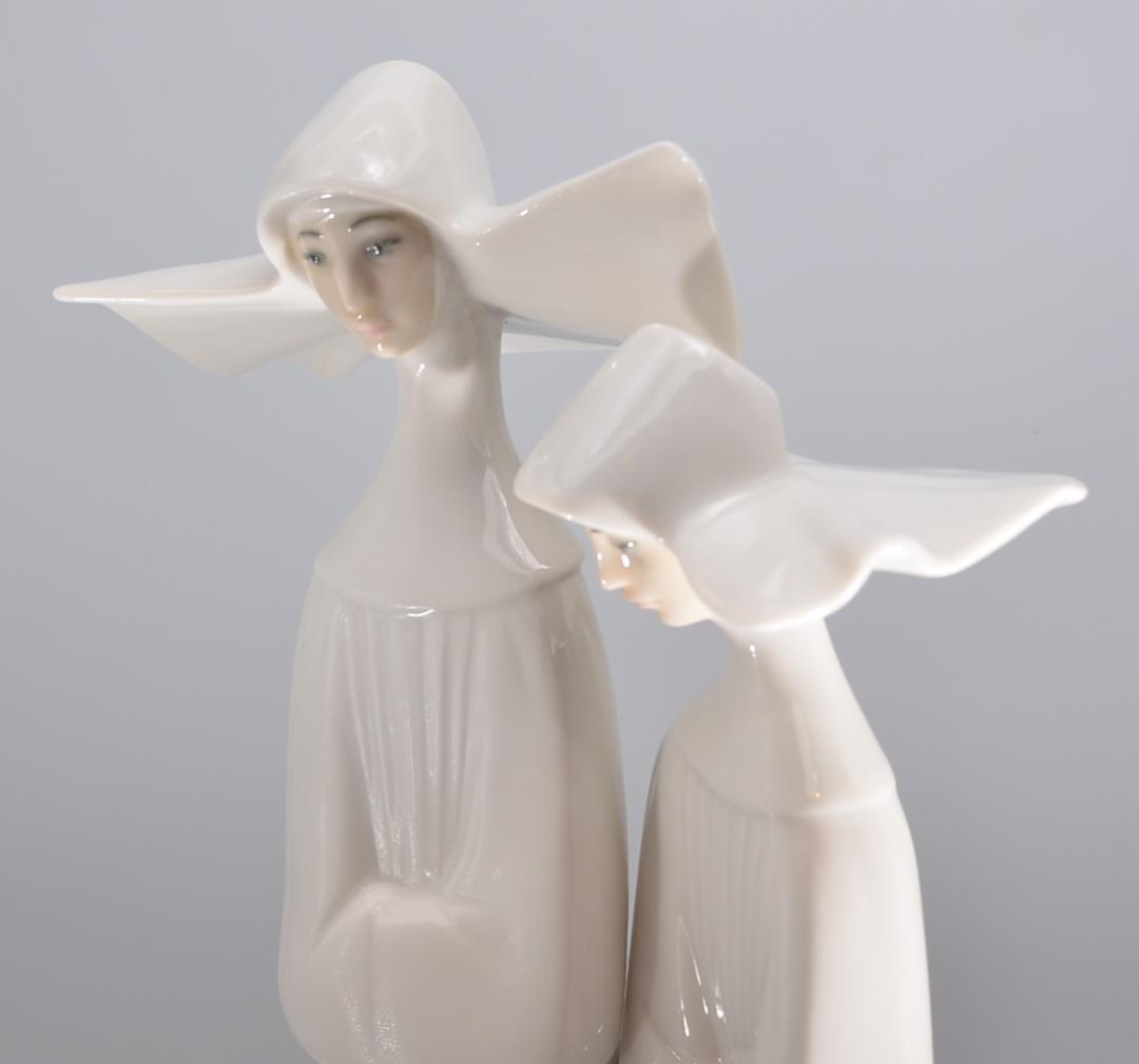 二人の尼僧　＃4611　★リヤドロ　スペイン　ポーセリン　絶版　ご成約済み