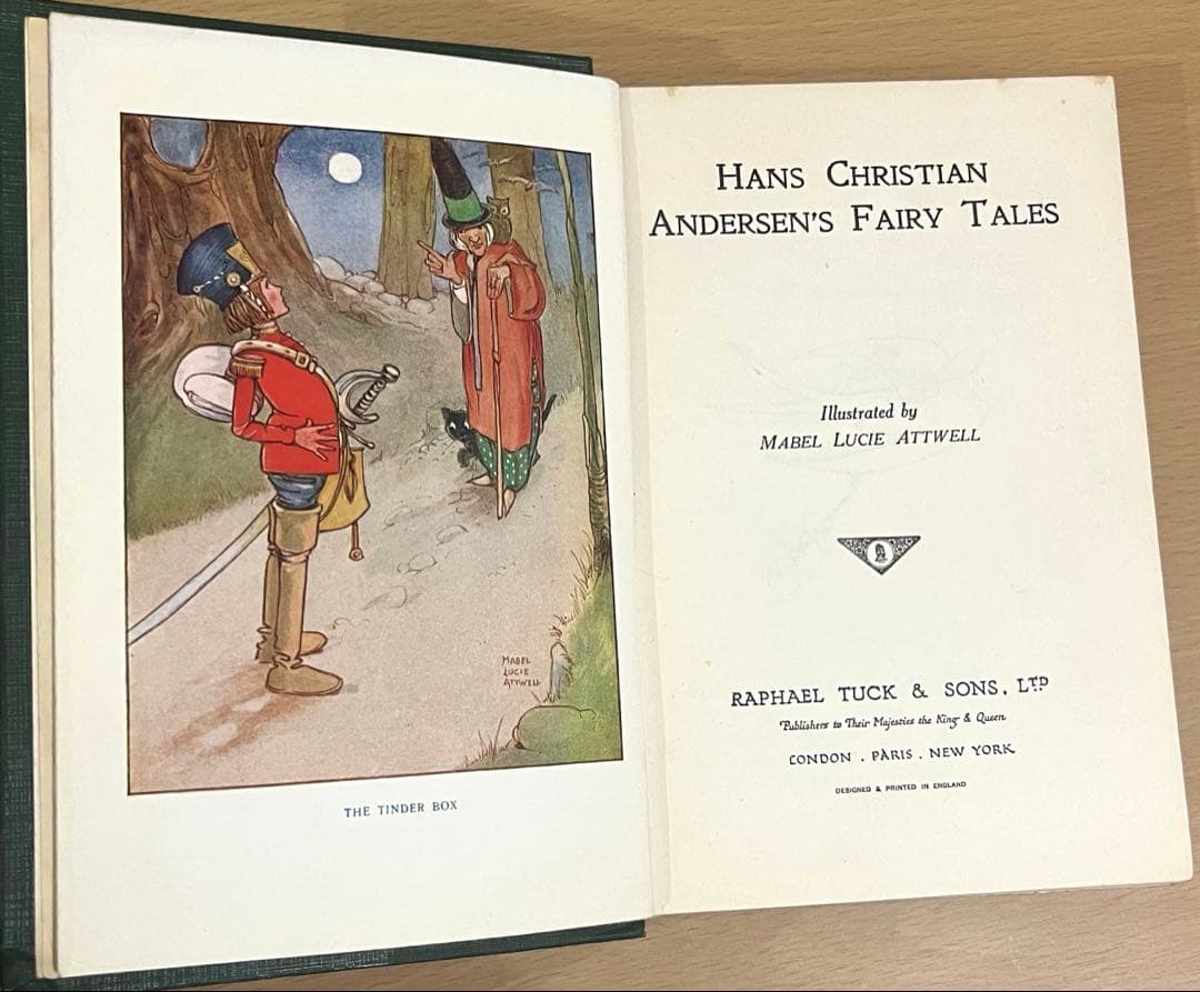 No.350希少 古書 洋書 絵本 アンティーク アンデルセン　童話　児童書