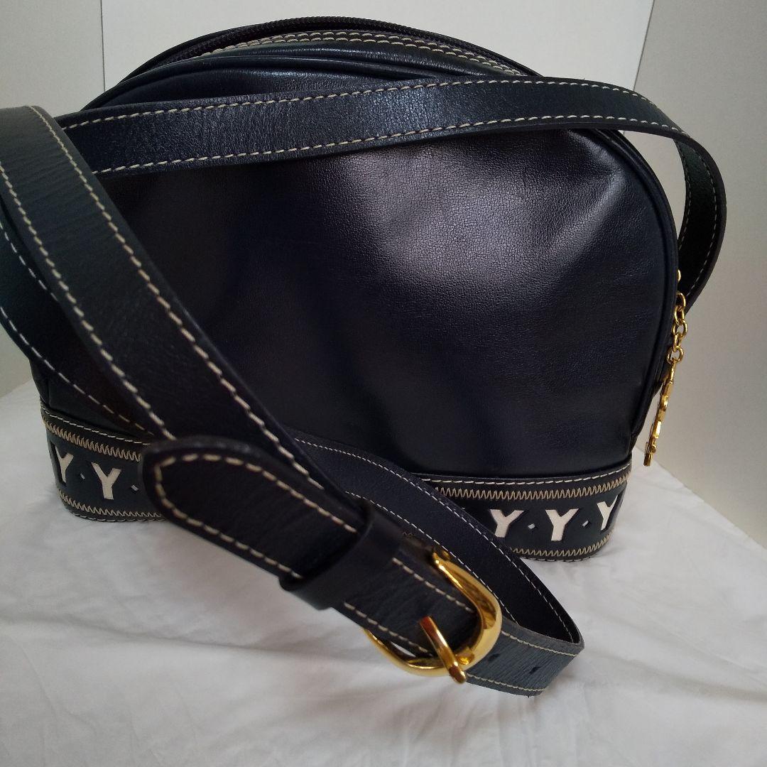 Yves Saint Laurent ネイビー ショルダーバッグ