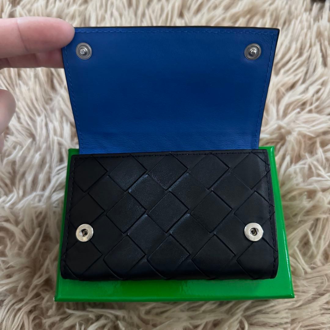 ボッテガヴェネタ　キーケース　イントレチャート　現行　ブラック