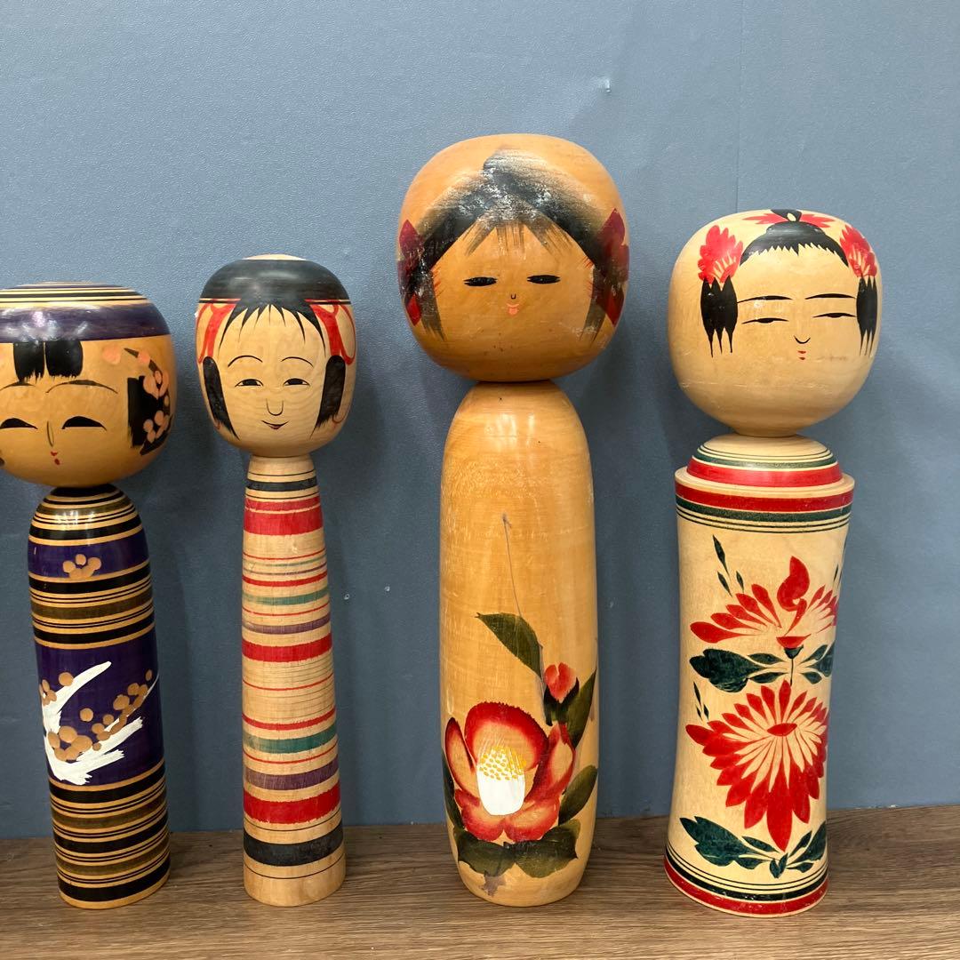 D-3 伝統こけし 創作こけし まとめ売り 18体セット 鳴子 遠刈田 置物