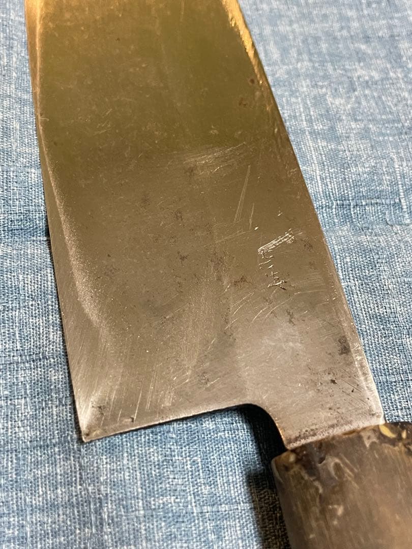 永世吉光　相出刃包丁　身卸包丁　水牛柄　刃渡り19.5センチ