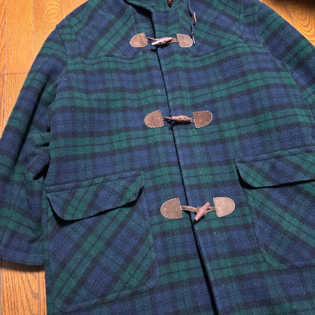 80~90's LLBEAN ブラックウォッチダッフルコート ウールコートラルフ
