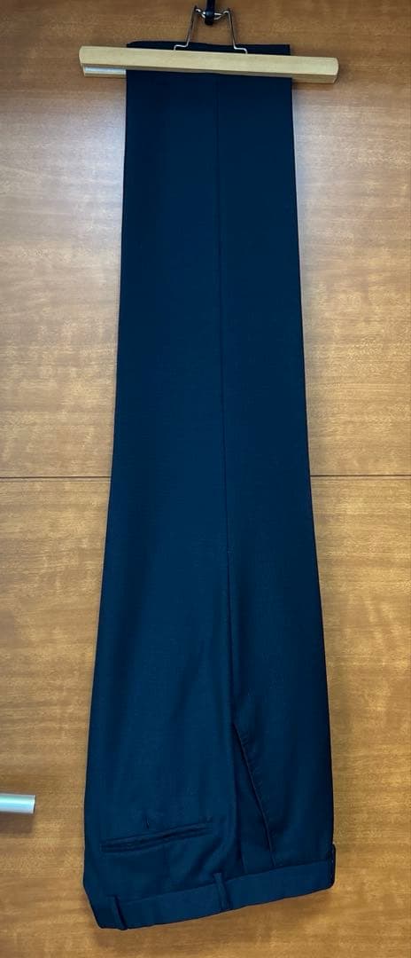 sale! GUCCI♪ カシミヤ混 ネイビー スーツ パンツ付き S 46