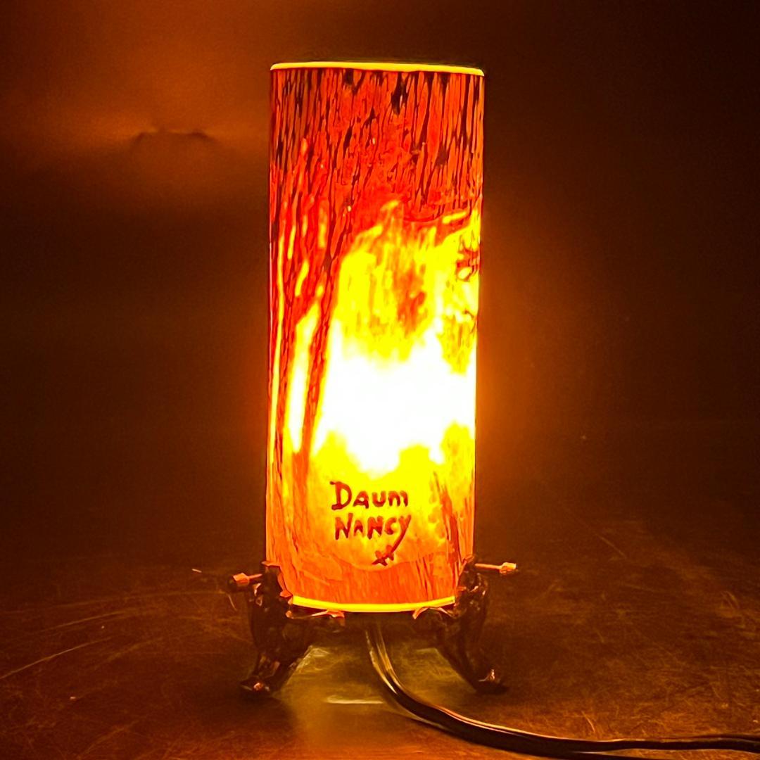 ドームナンシー　卓上照明　アンテルカレール　被せガラス　高さ18cm