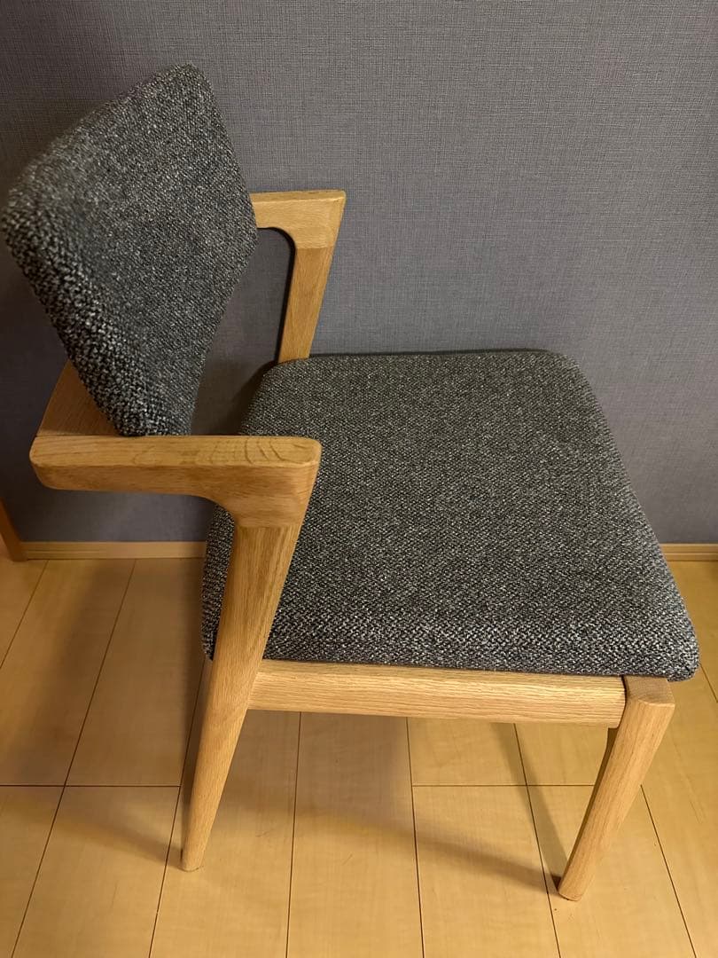 FUji FURNITURE koti アームレスチェア　グレー　オーク