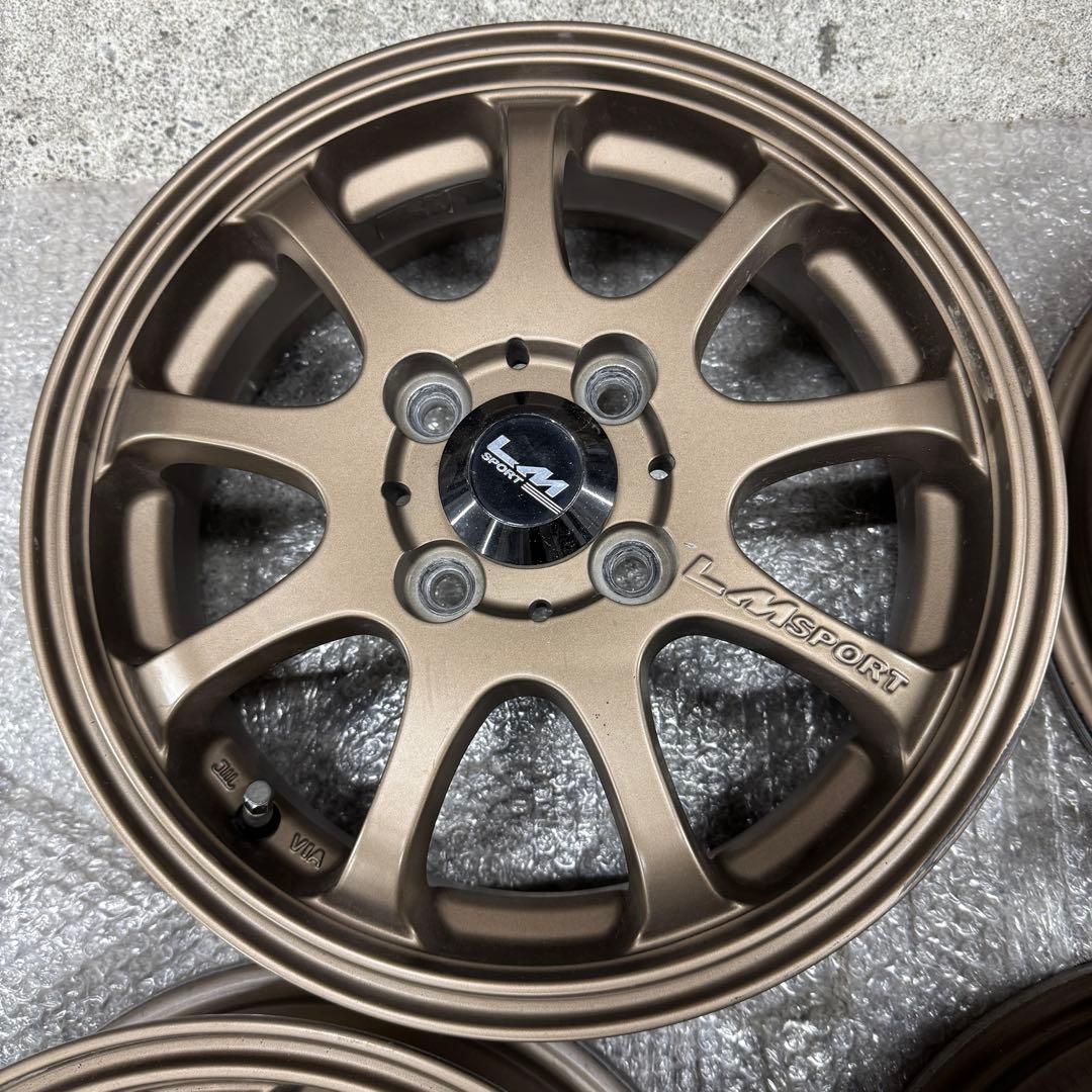 LM SPORT 14インチ4.5J+45ブロンズ4本セット
