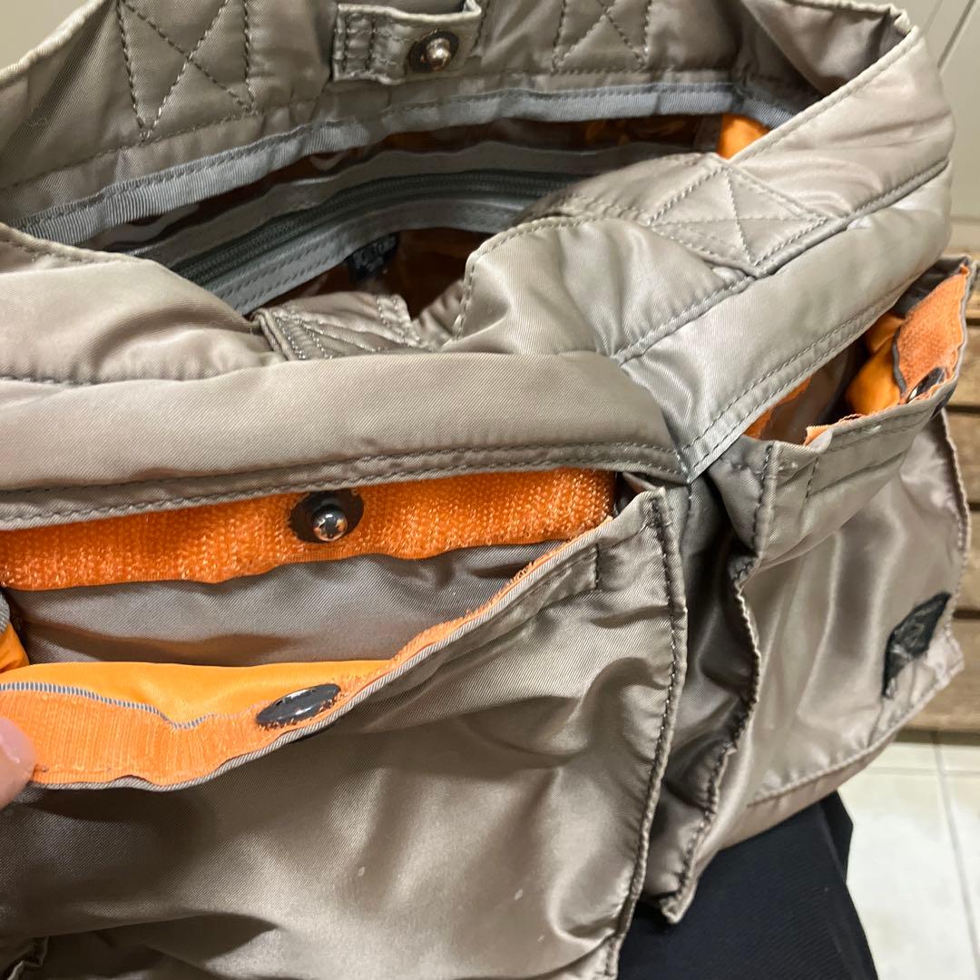 ポーター　タンカー トートバッグ　シルバー　変色あり