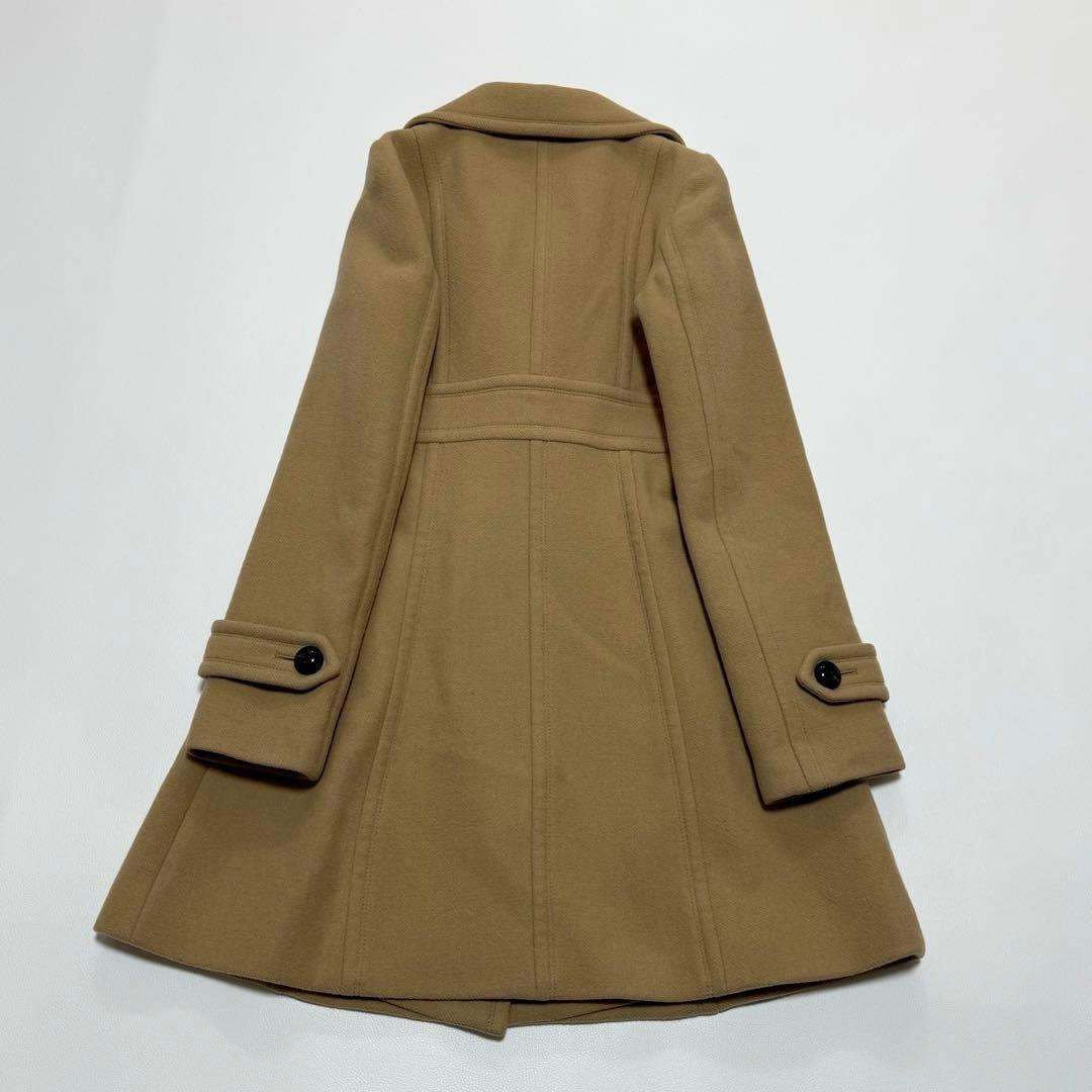 バーバリーブルーレーベル　ダブルブレスト　ロングコート　ノバチェック アンゴラ