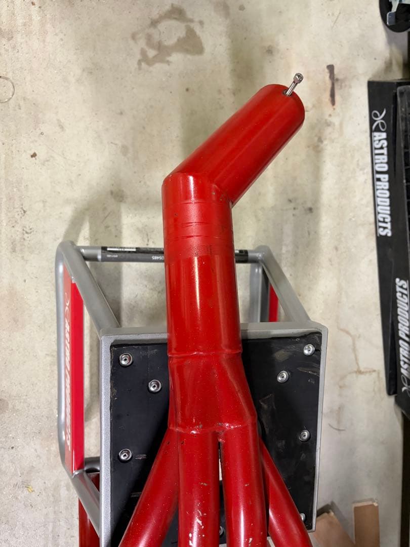 ゼファー400 ショート管　マフラー　赤