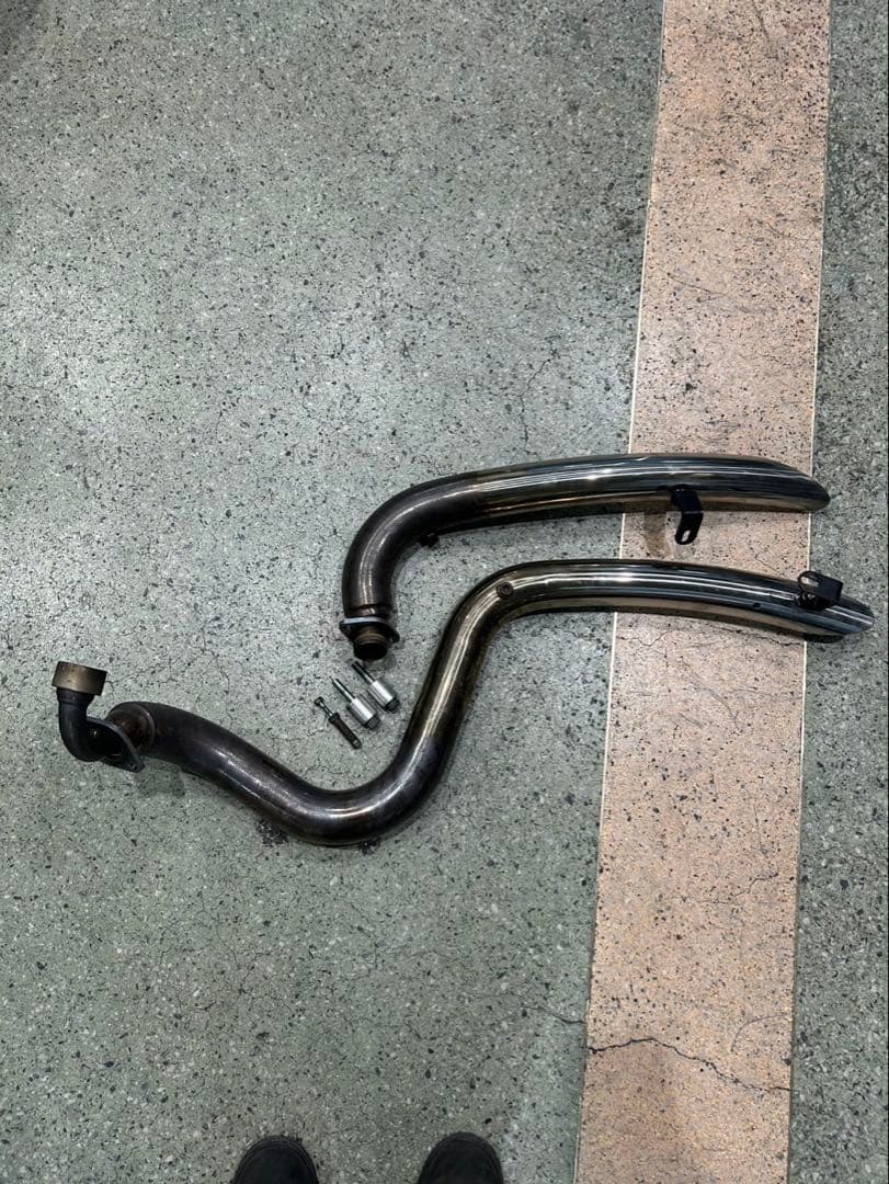 ヤマハ ドラッグスター400 クラシック 4TR 社外　ベントマフラー