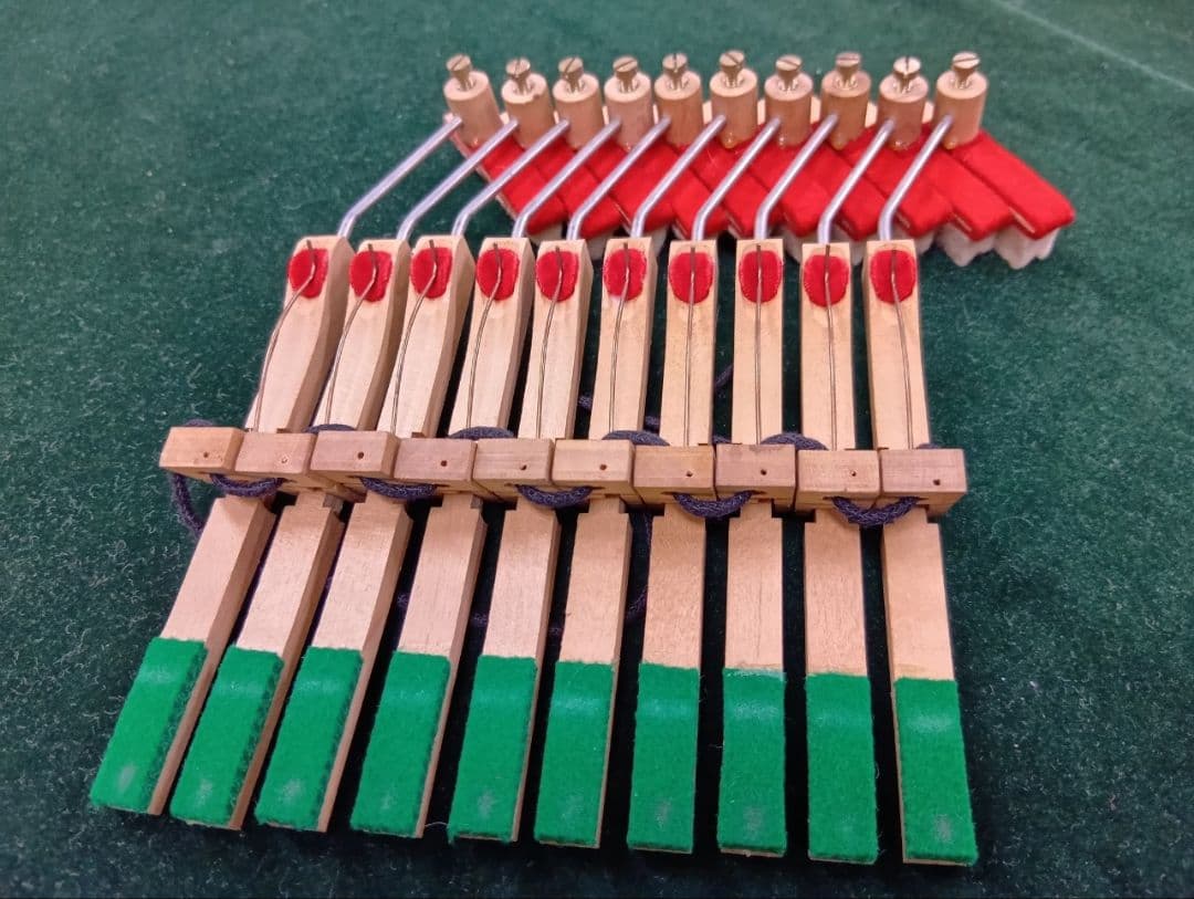 アップライトピアノ ダンパーアッセンブリー 10本 中古