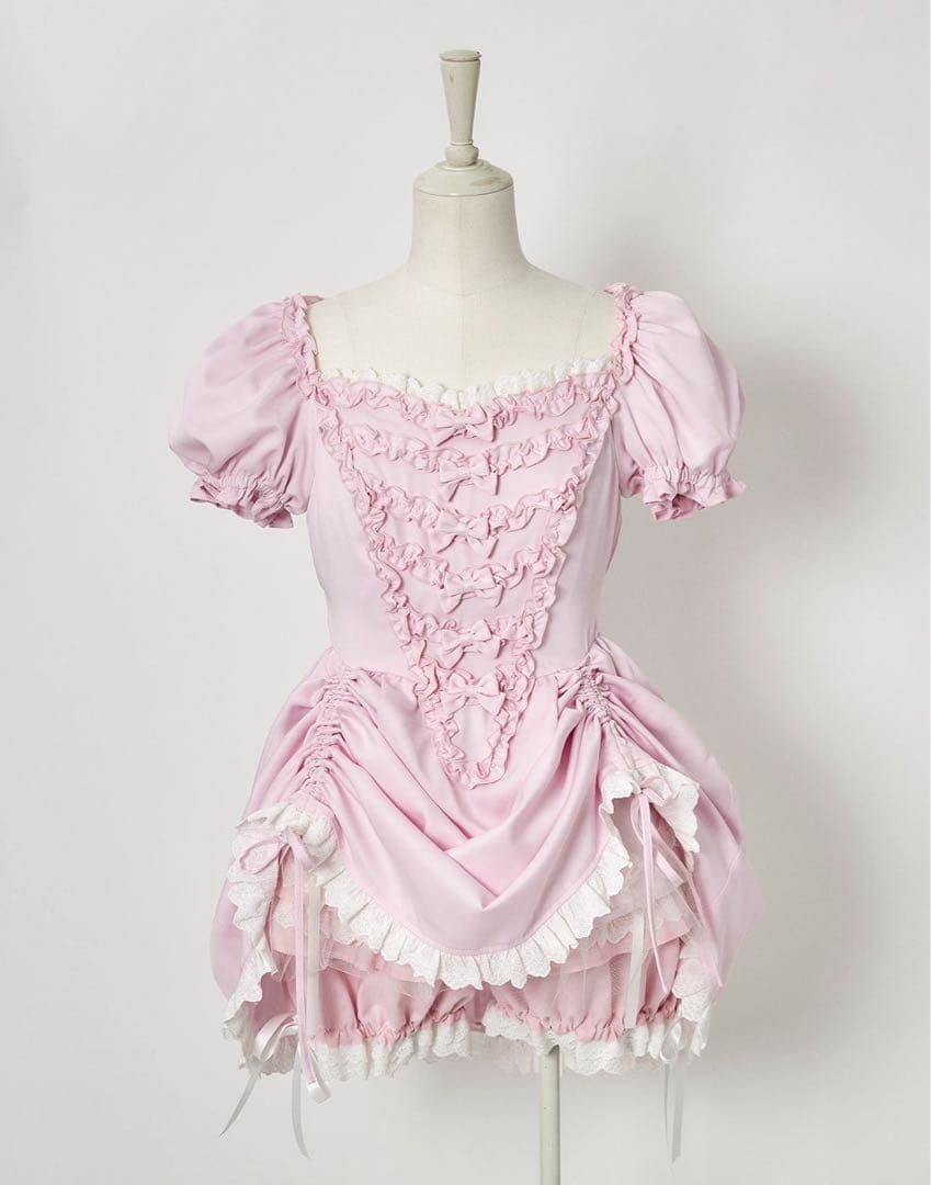 avenchumu ワンピース ドレス ピンク