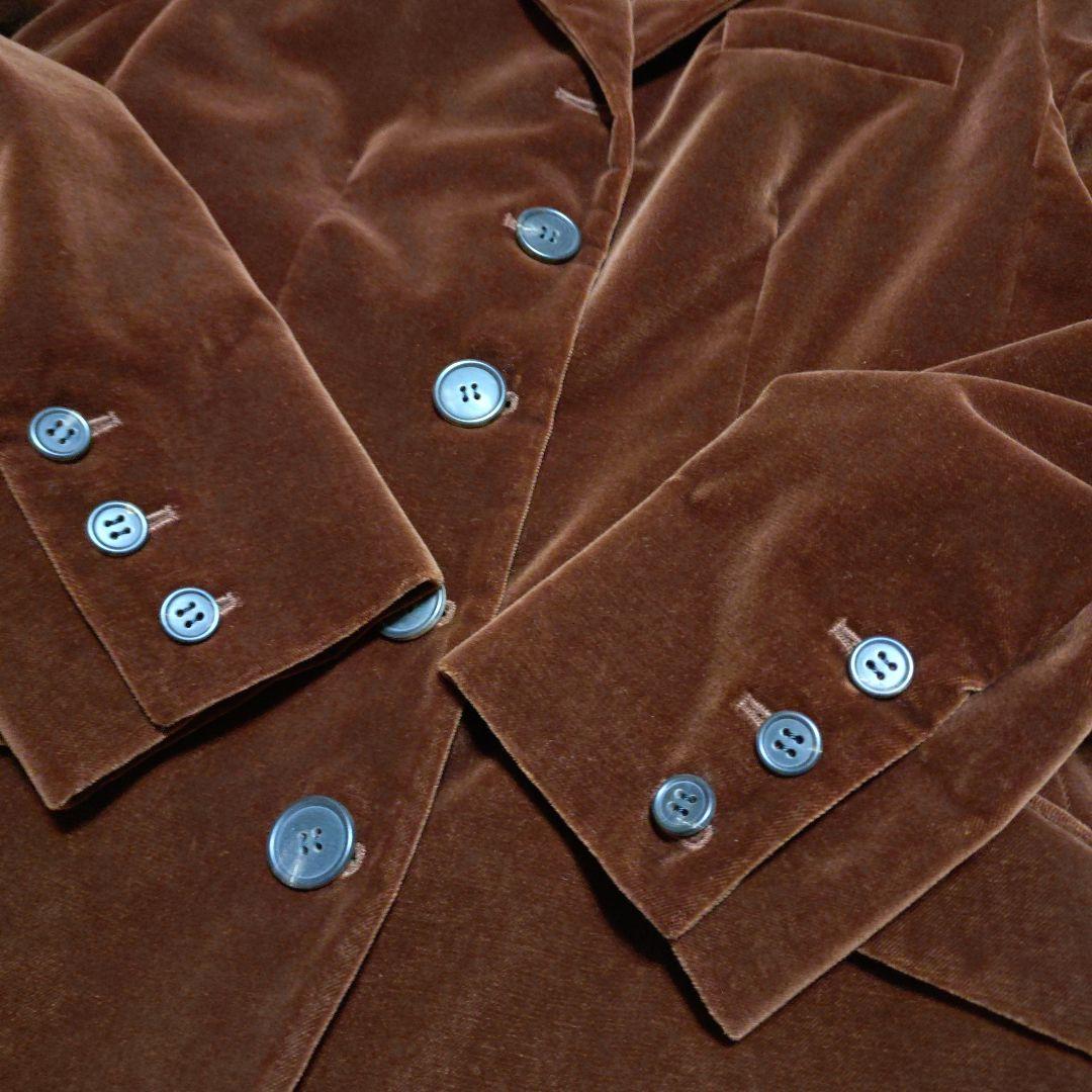 HERMÈS テーラードジャケット 40 バーガンディ