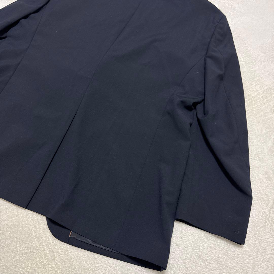 極美品 アオキ セットアップスーツ LES MUES 2B 背抜き 2XL 濃紺