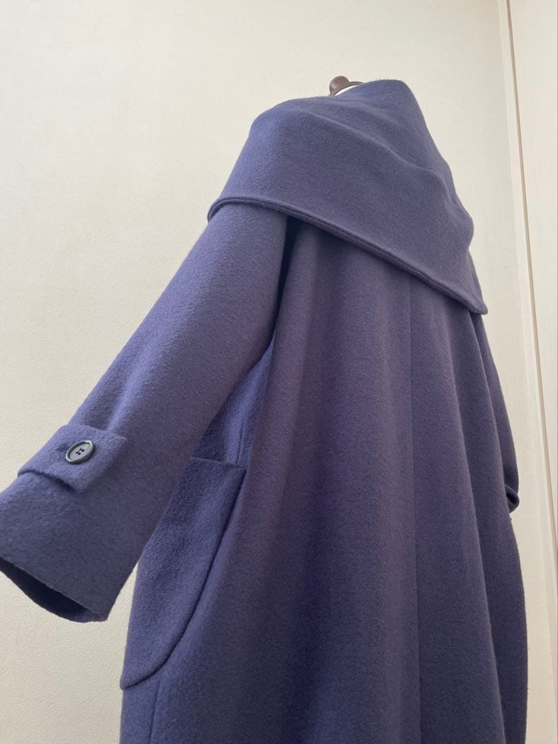 【Basco/バスコ】ラベンダー色のチャリカコート　圧縮ウール