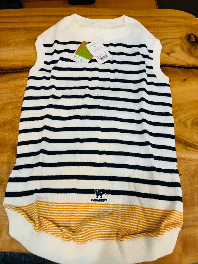 【新品】DOG DEPT ストライプニット犬服