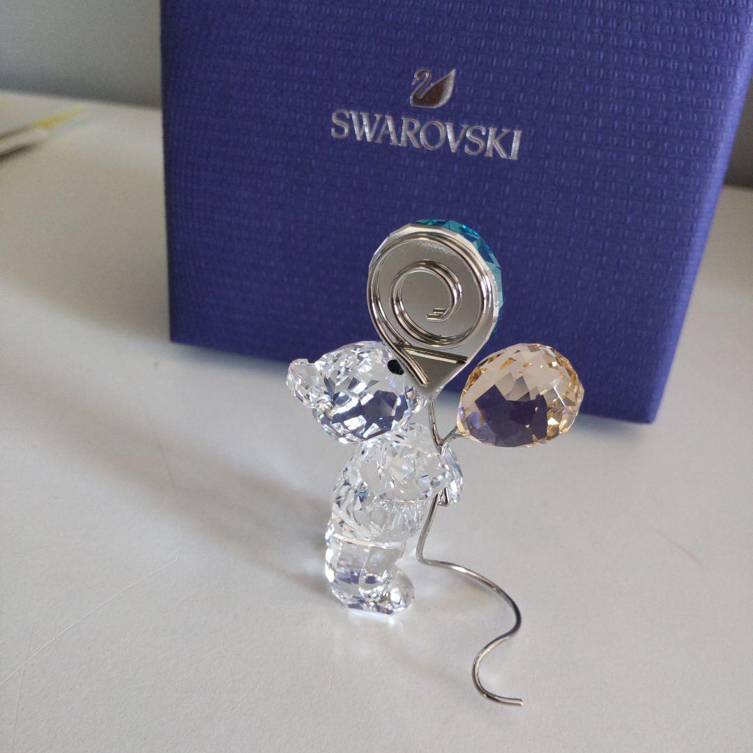 最終お値下げ スワロフスキー クリスベア 風船 フォトスタンド ギフト可