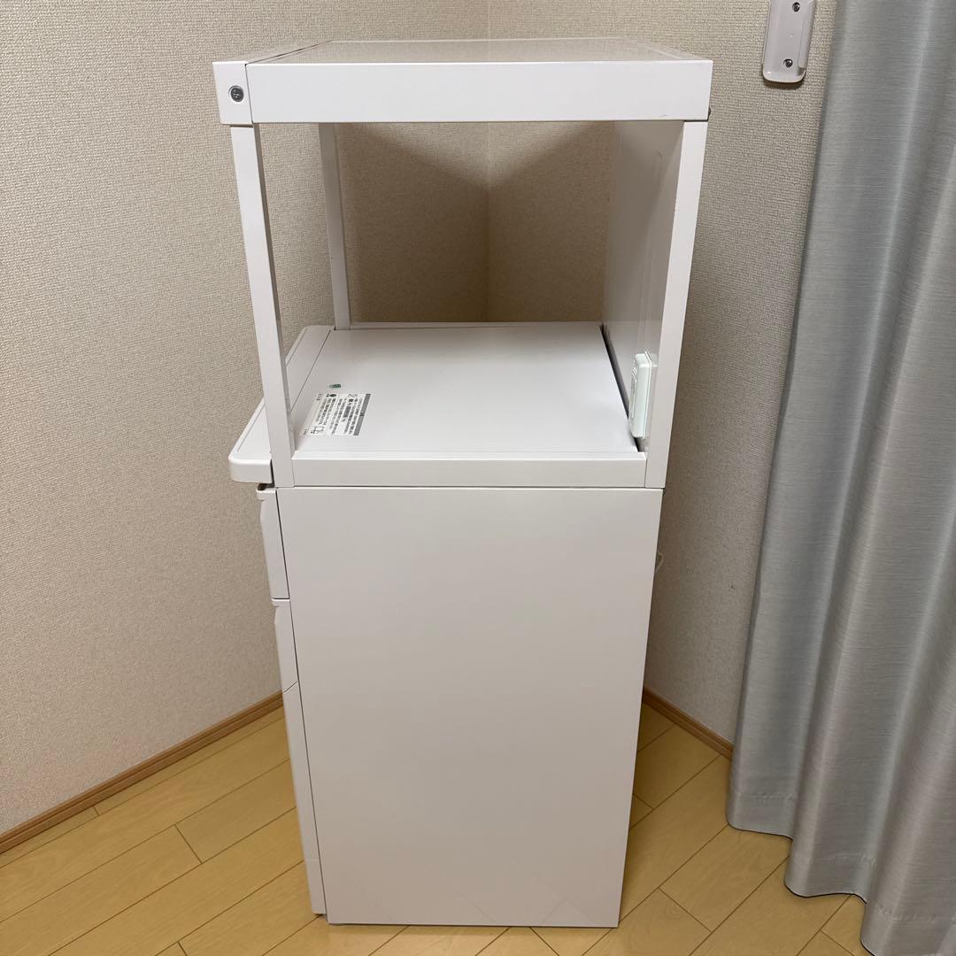 エムケー精工 レンジ台 ファインキッチン（型番：SK-311W）　米びつ