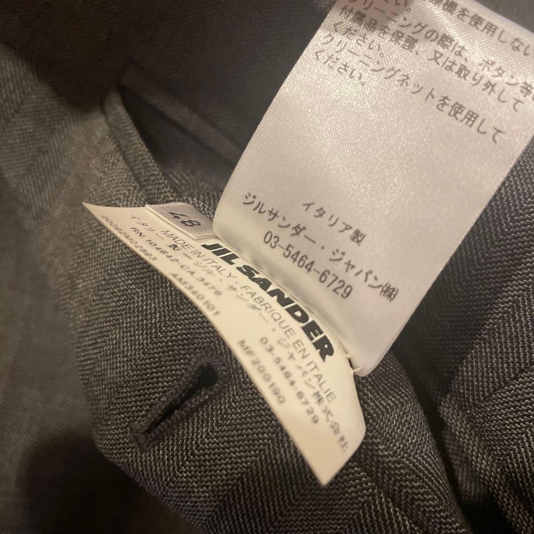 【美品】ジルサンダー　グレースーツ　ラフシモンズ期　サイズ48 ハンガー付