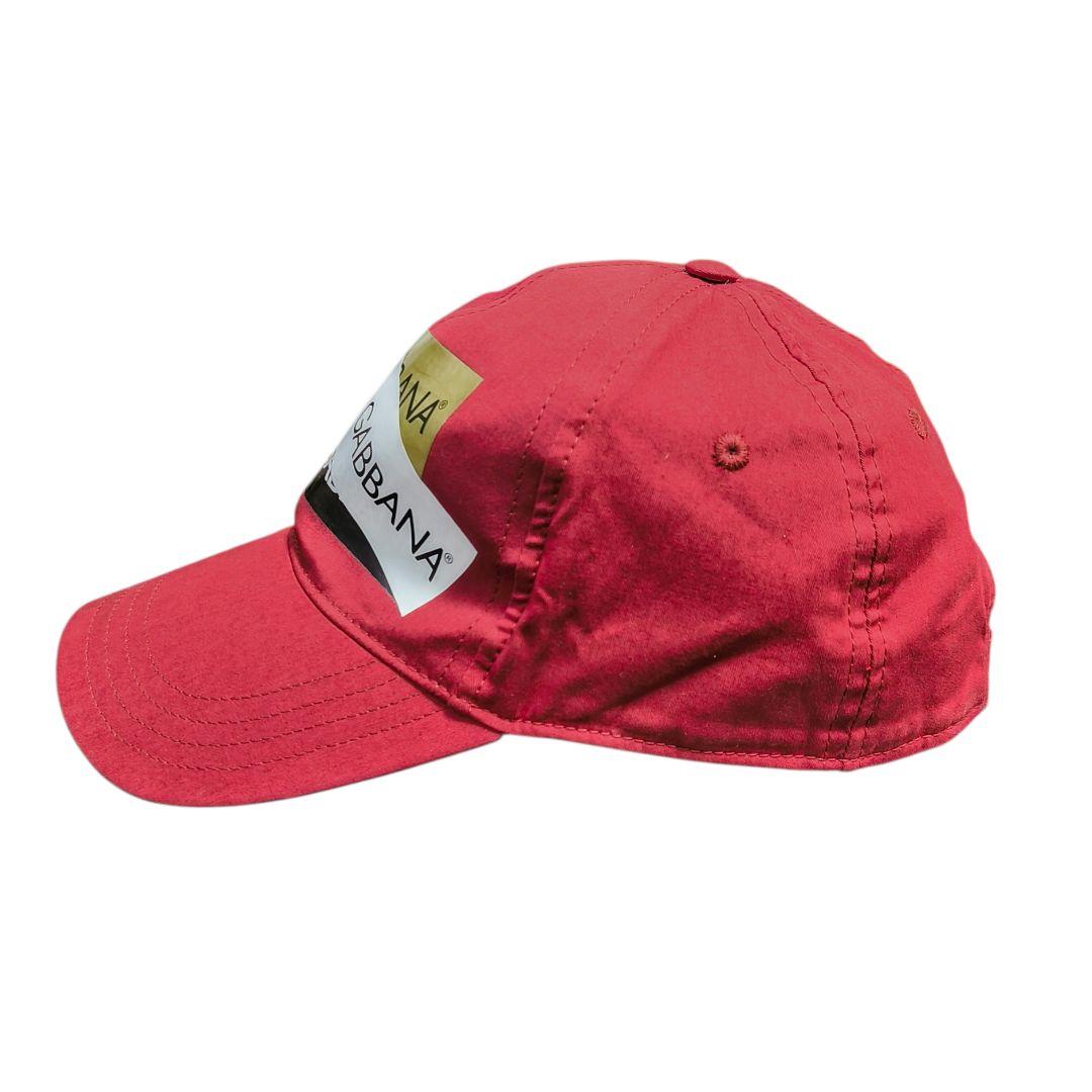 DOLCE&GABBANA ドルガバ テープロゴ size58 キャップ レッド