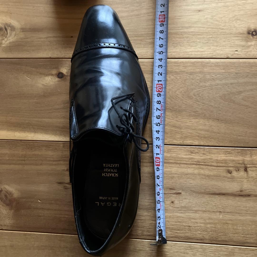ブラックレザードレスシューズ27.5センチ相当