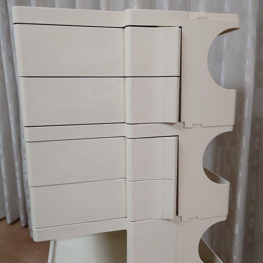 ボビーワゴン 4段4トレイ ホワイト 旧輸入品 イタリア製