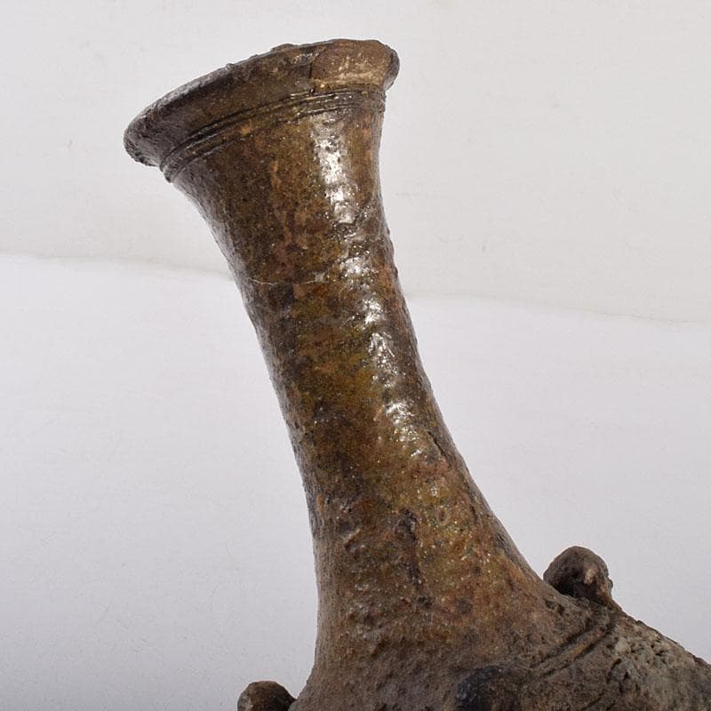 瀬戸焼　古瀬戸　二光造　三耳花入　C　7056