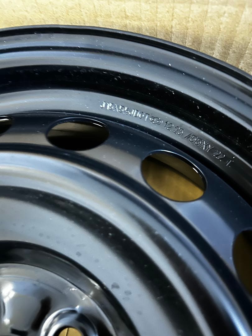 15インチ スチールホイール ブラック送料込み