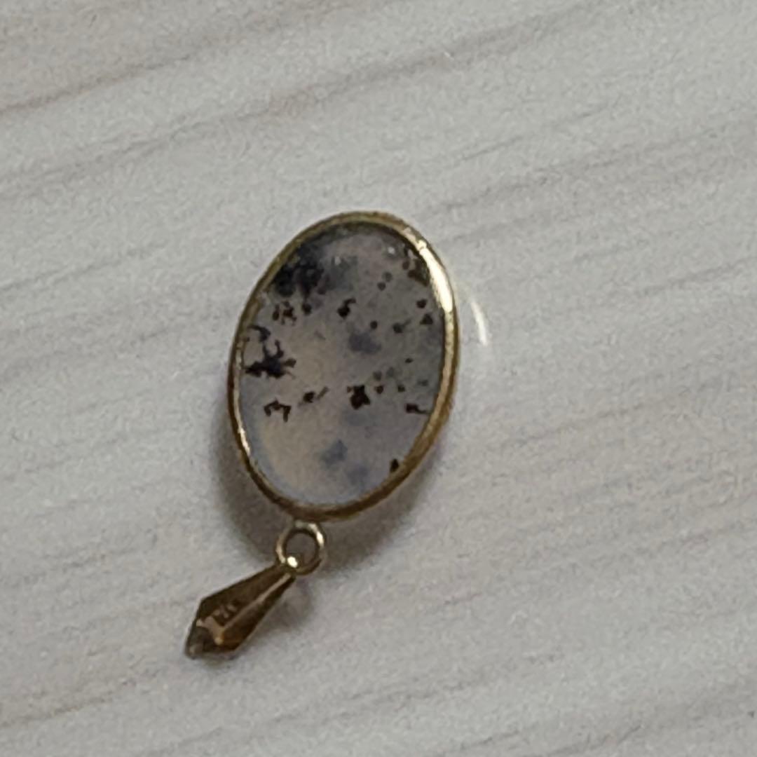 k18アケイト天然石チャーム
