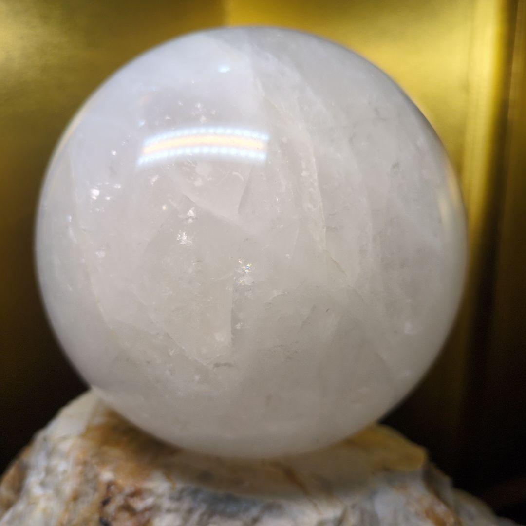 水晶 スフィア 直径約120mm 約2.1kg 丸玉 天然石 パワーストーン