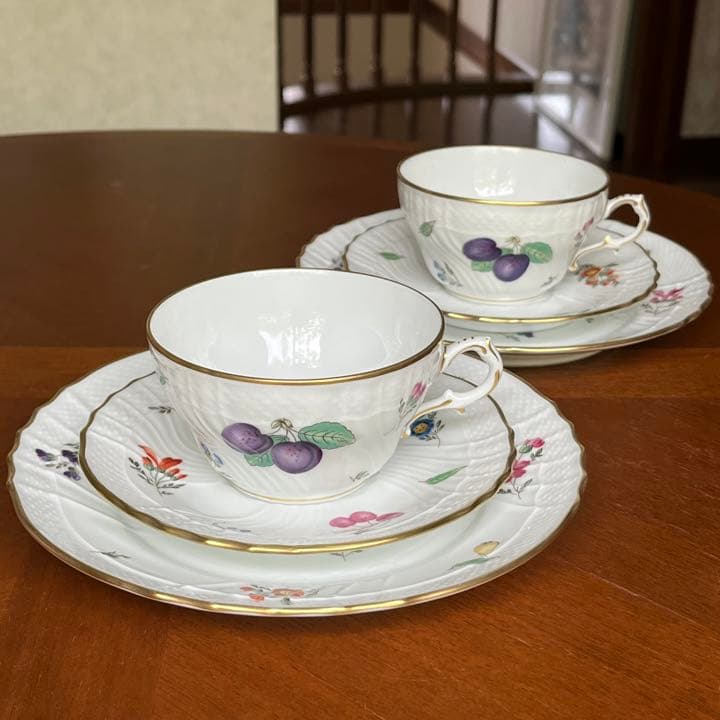 【レア美品】リチャードジノリ★ベッキオペルージャ★トリオ　ペア