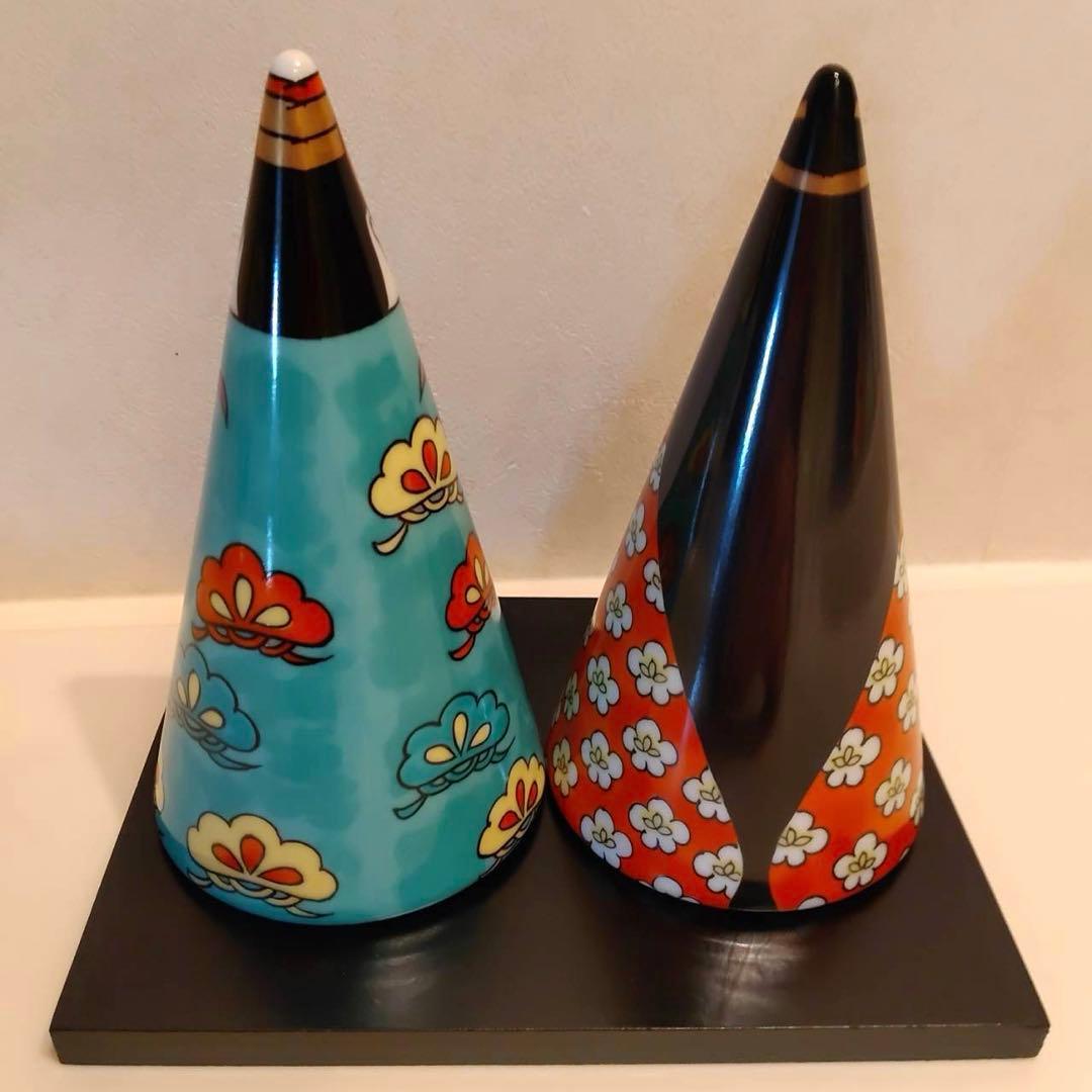 陶器製 雛人形 2体セット