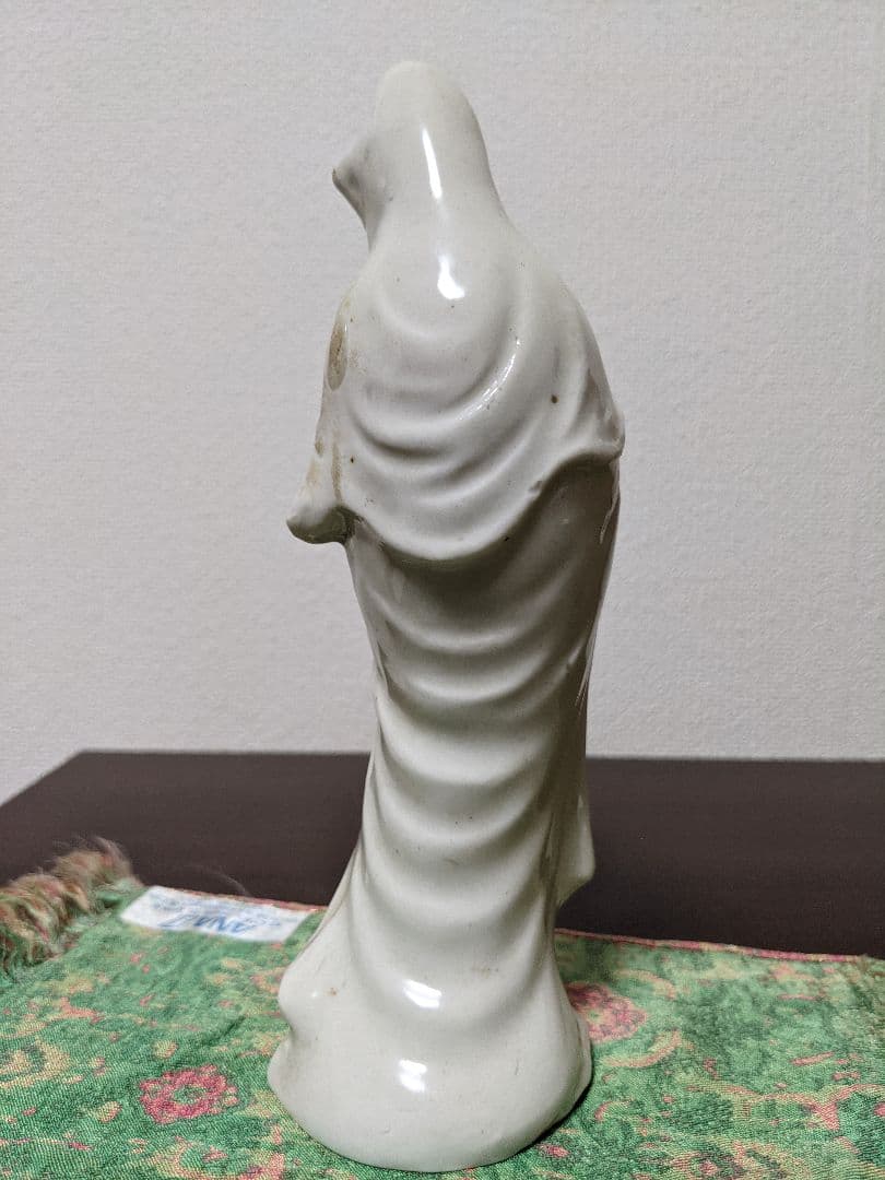 ⭐高橋道八造 珍品！遺品 極めて稀 仏教美術 白磁 観音菩薩立像 仏像 骨董品