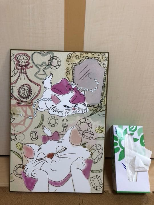 日本未発売 ディズニー おしゃれキャット マリー ウッド ウォール アート