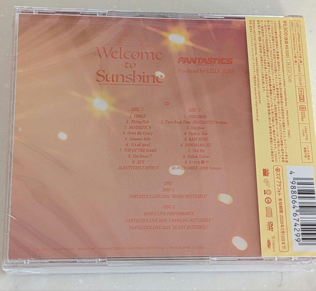 邦楽 FANTASTICS Welcome to Sunshine