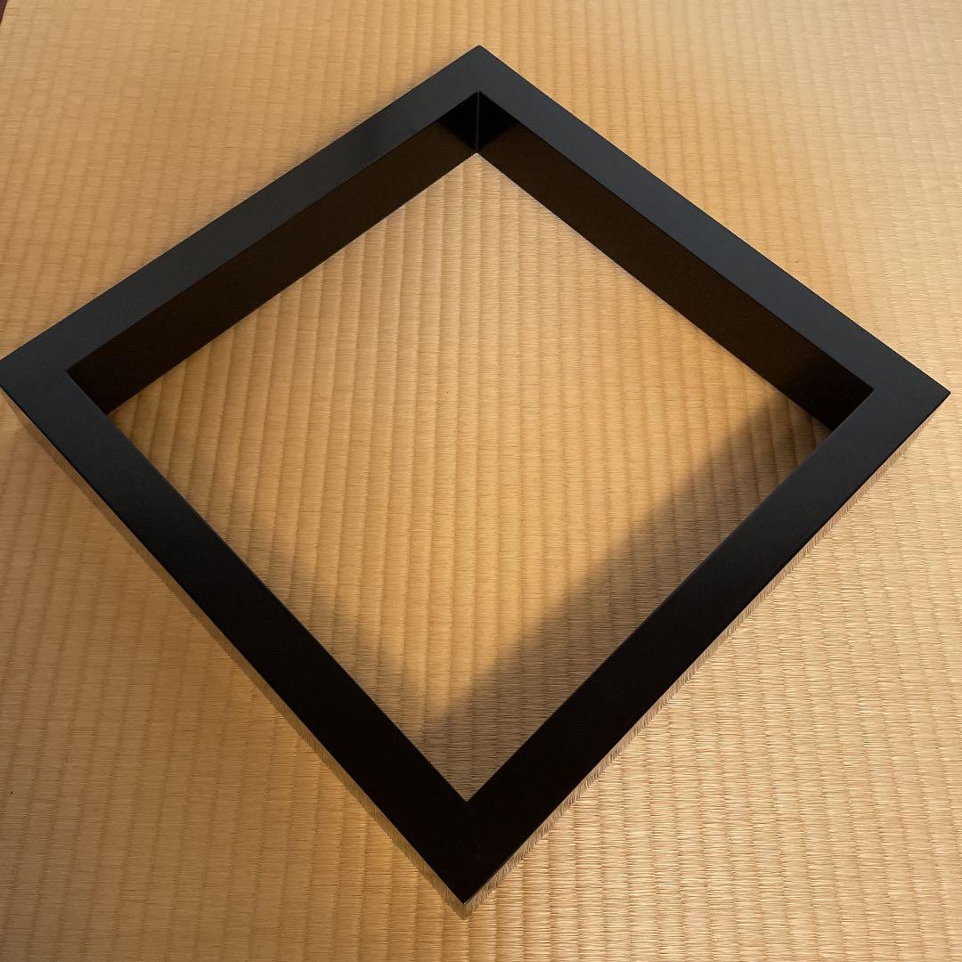 お値下げ！　茶道具　真塗 黒　炉縁　平安光入作　桐共箱