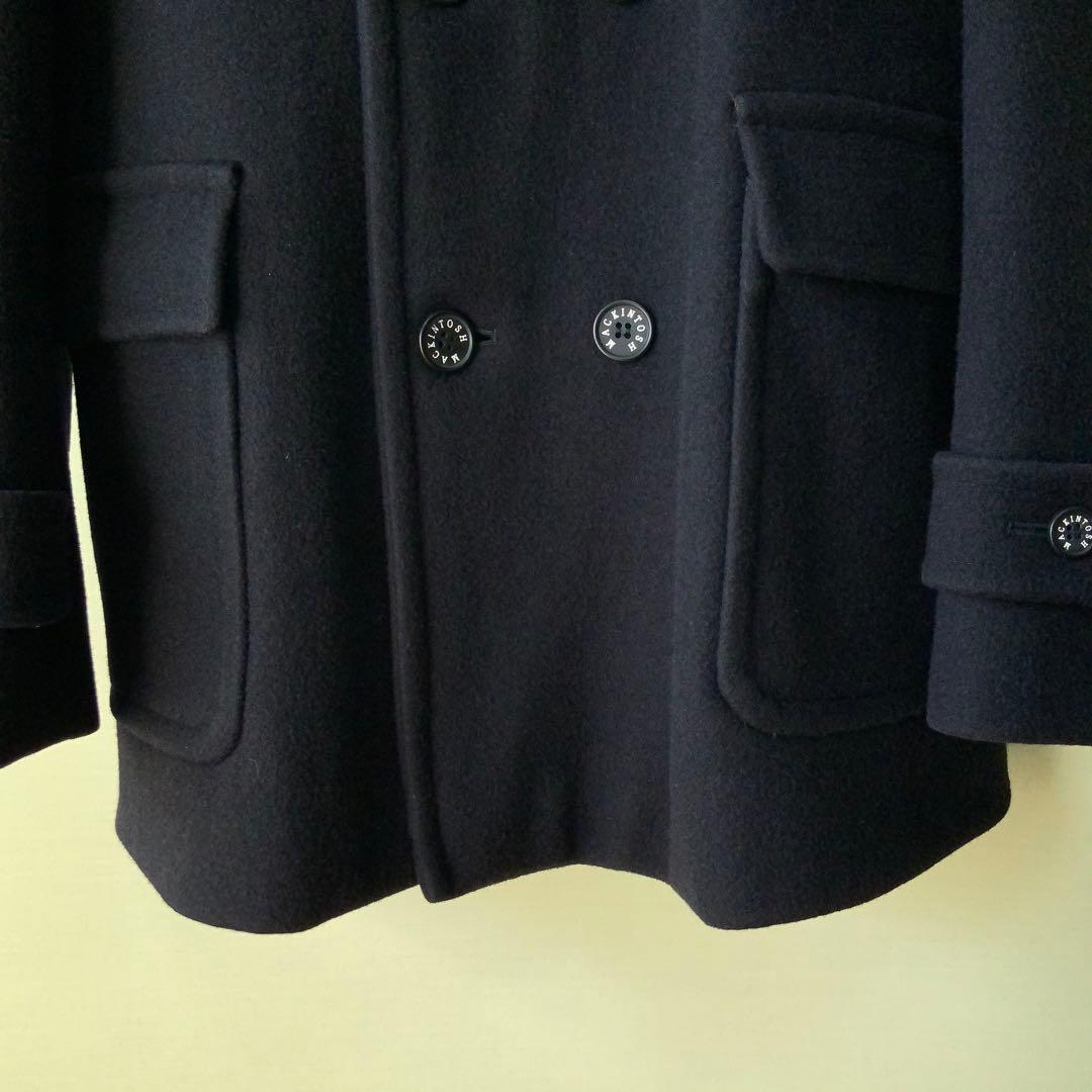 美品 MACKINTOSH マッキントッシュ ピーコート40ウール英国製ネイビー