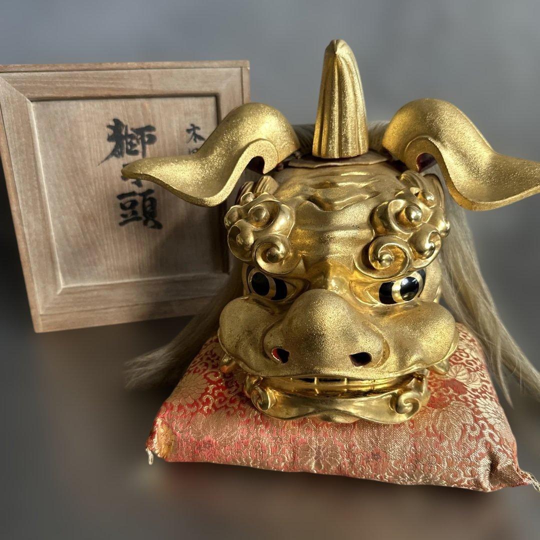 最終びっくりさらにお値下げ❣️迫力のお品‼️木彫　獅子頭