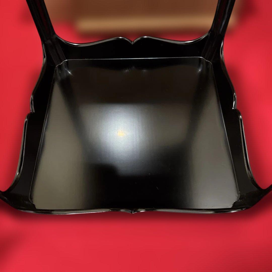 品茶道具 塗師 木製黒真塗 高麗卓 煎茶道具 茶棚 棚 置棚 茶台 水指棚